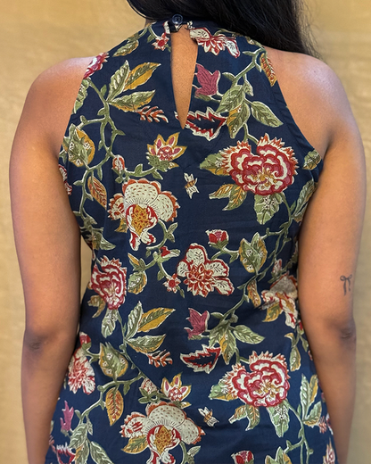 Rooh - Royal Blue Sleeveless Co-ord Set