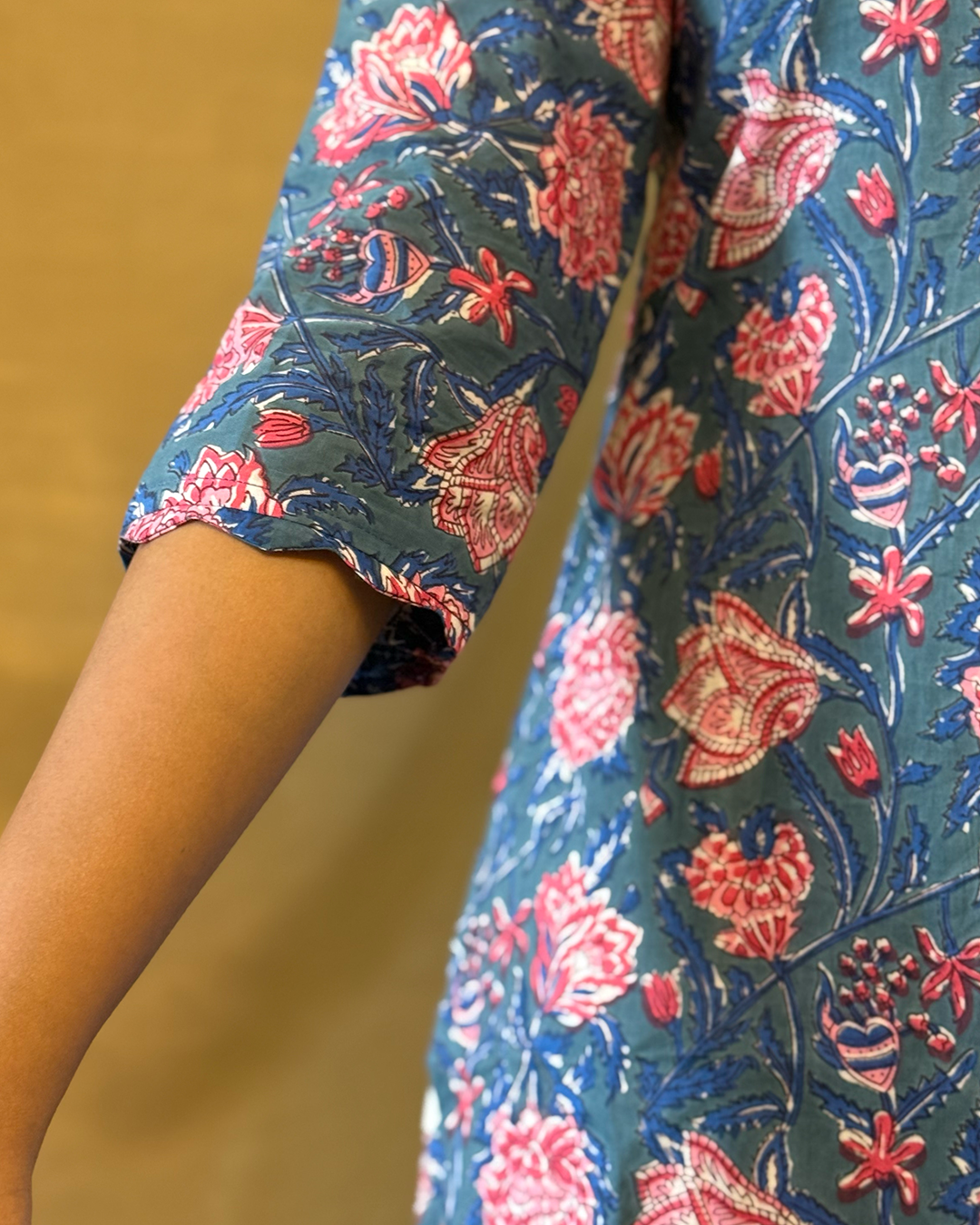 Komal - Light Blue & White Floral Co-ord Set